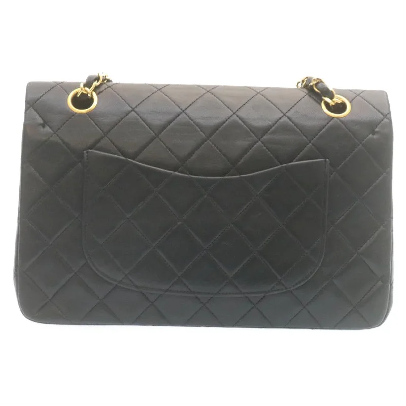 Chanel Limited Edition Handbag for CollectorsCHANEL Classic Matelasse 25 Chain Flap Shoulder Bag Lamb Skin Black  27848A