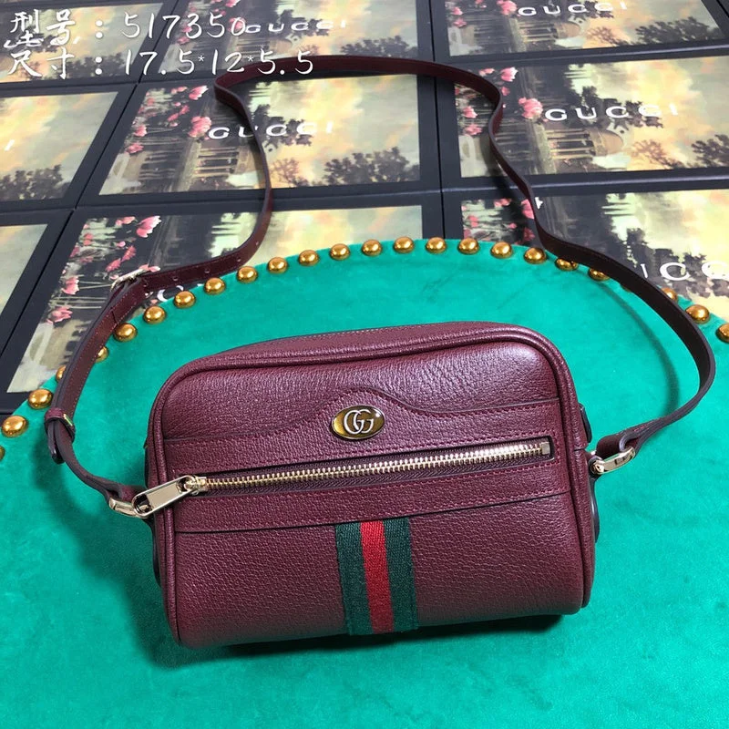 Women Gucci crossbody bags with a woven leather strapBC - Gucci Bags - 4471