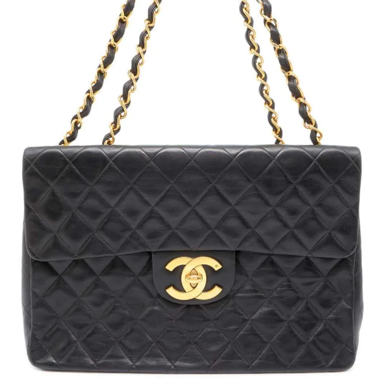 Chanel Designer Handbag with Unique DesignChanel Chain Shoulder Bag Matelasse 30 Coco Mark Lambskin Double A04412 CHANEL Dekamato Black