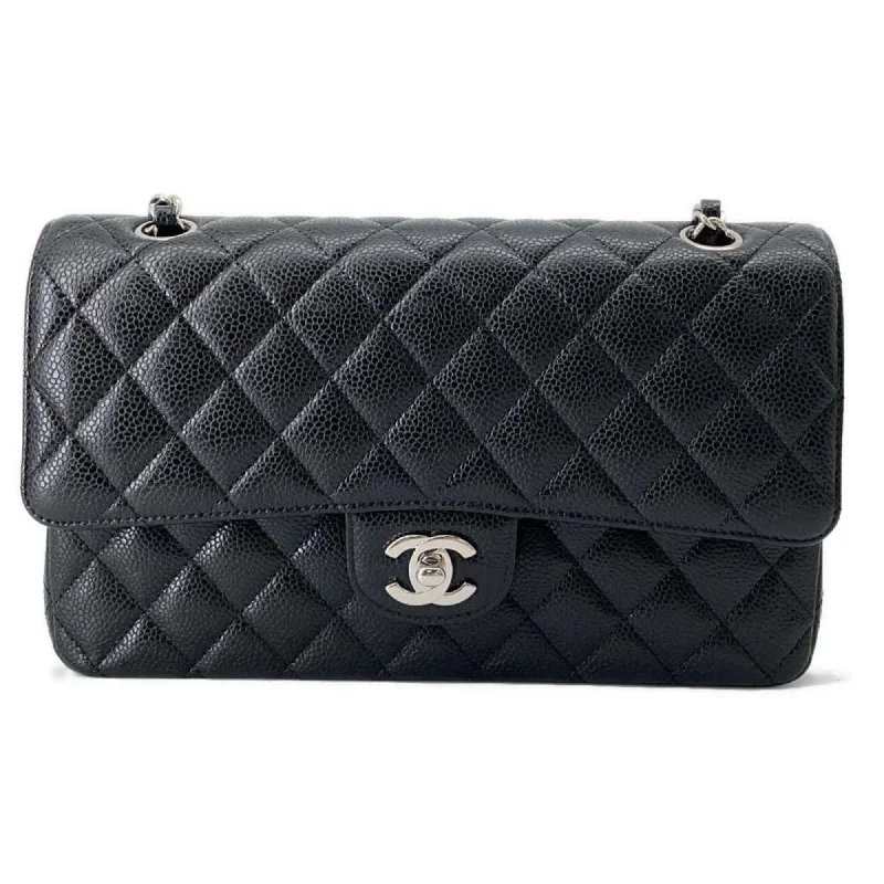 Chanel All - Match Handbag for Versatile StylingChanel Chain Shoulder Bag Matelasse 25 Coco Mark Caviar Skin A01112 CHANEL Black