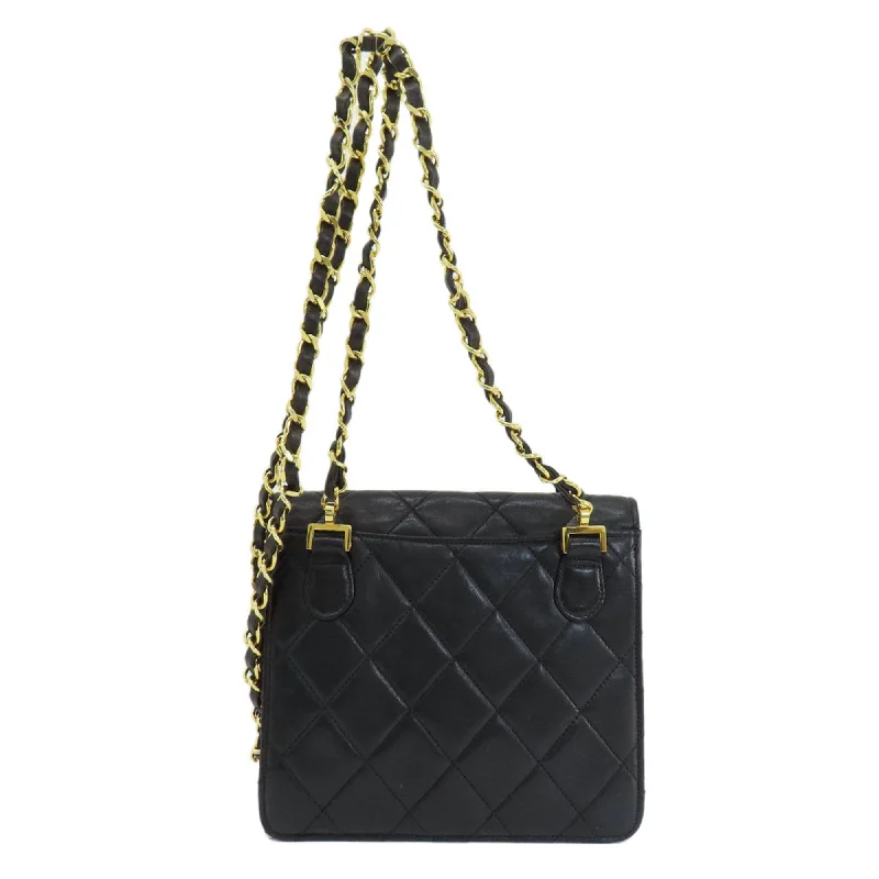 Chanel Quilted Leather Shoulder Bag for FashionistasCHANEL Coco Mark Shoulder Bag