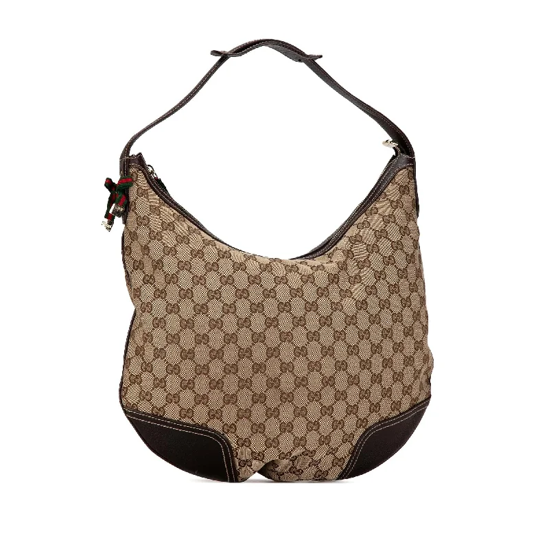 Gucci crossbody bags for women with adjustable leather strapsGucci Large GG Canvas Princy Hobo Ez5rRi)