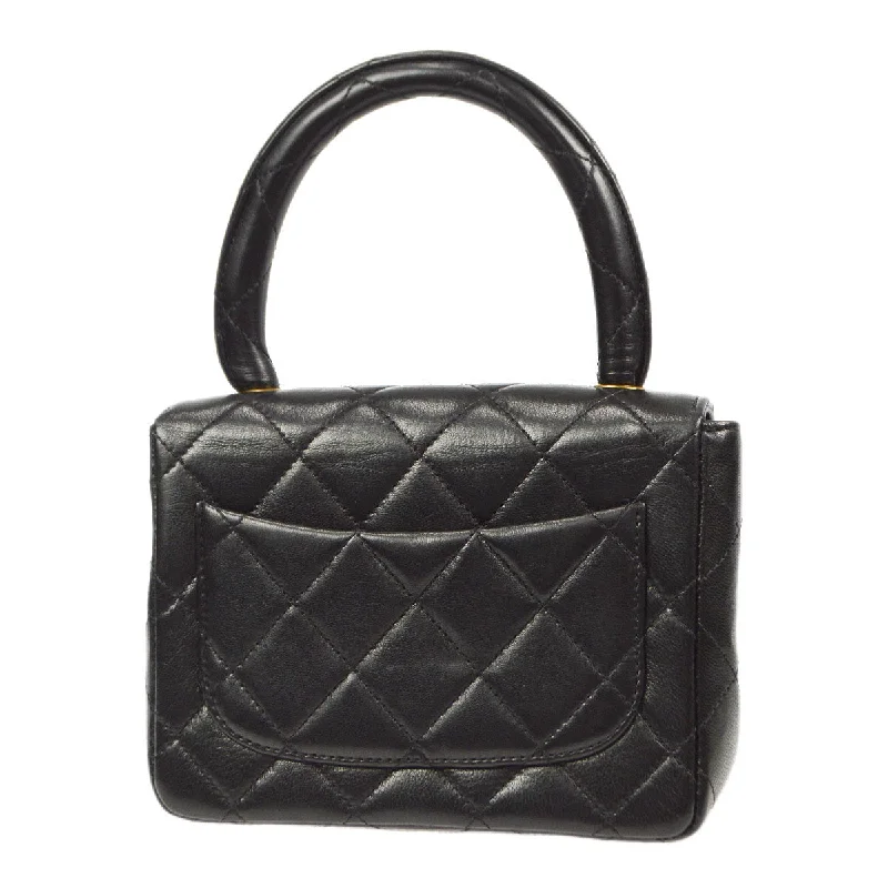 Chanel Small Crossbody Bag for TravelCHANEL Classic Flap Micro Square Handbag Black Lambskin 96837