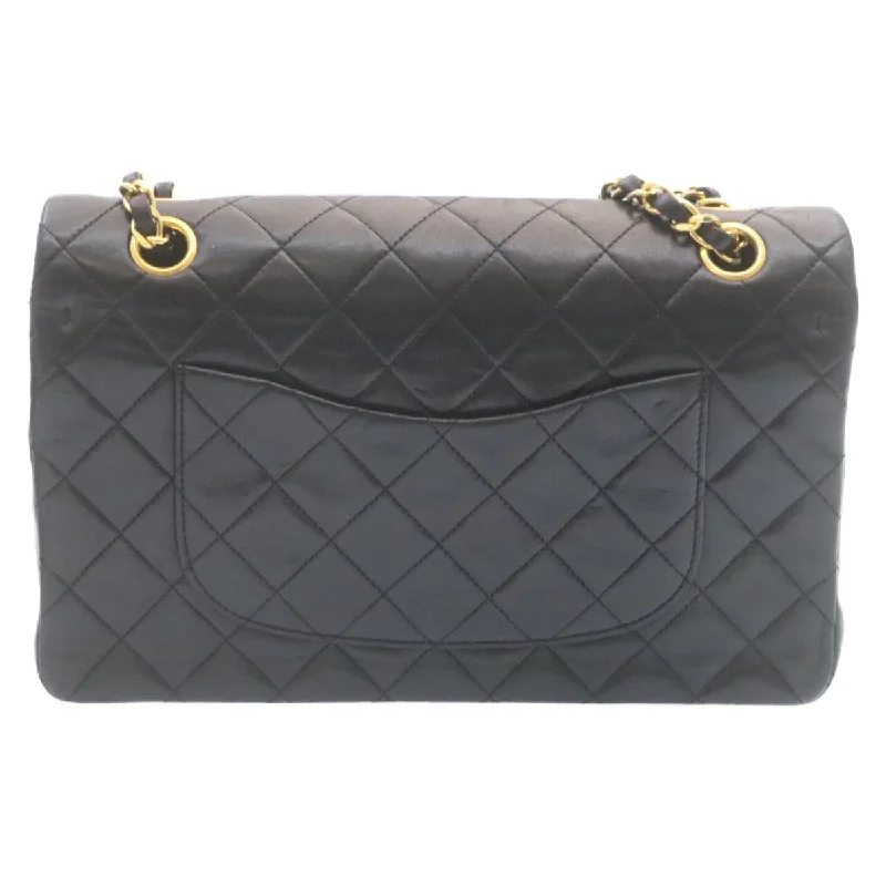 Chanel All - Match Handbag for Versatile StylingCHANEL Classic Matelasse 25 Chain Flap Shoulder Bag Lamb Skin Black  29001A