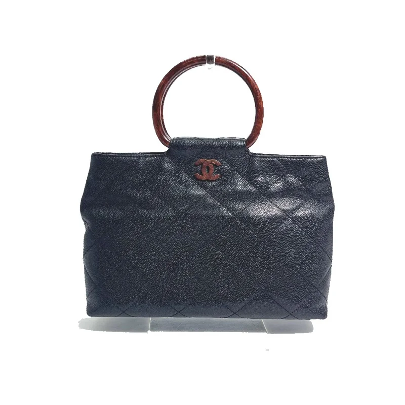 Chanel Handbag with Adjustable Strap for ComfortChanel CC Mark Bag Hand Bag Black