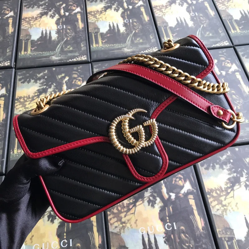 Women Gucci Sylvie bags with a monogram - embossed leatherBC - Gucci Bags - 4492