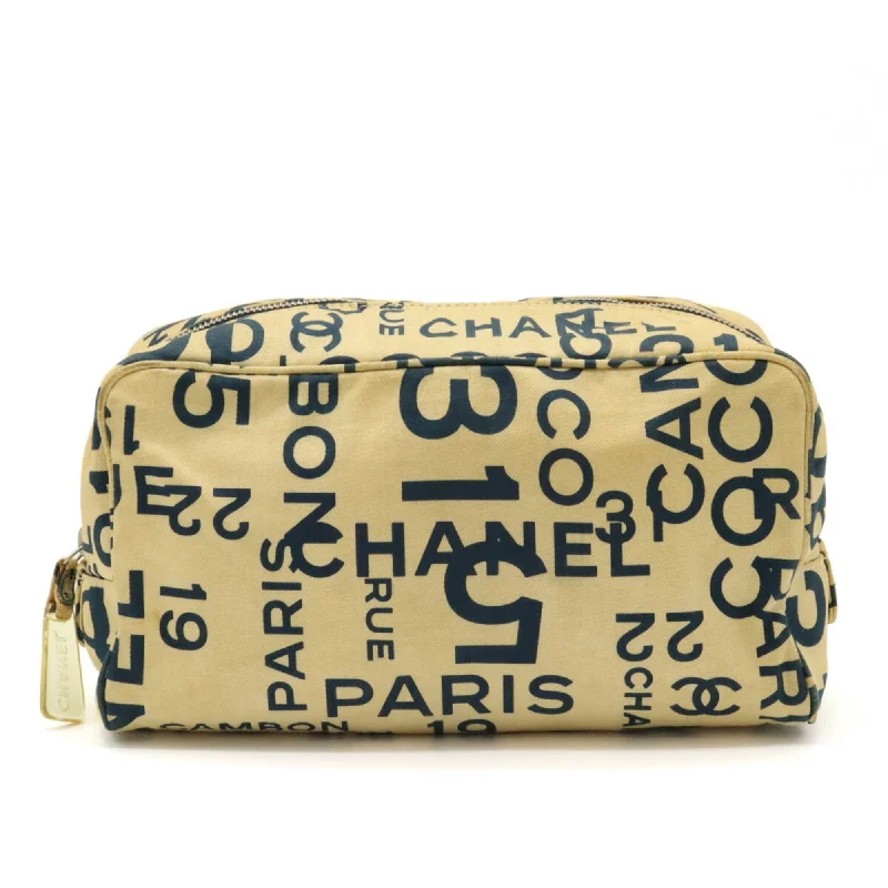 Chanel All - Match Handbag for Versatile StylingCHANEL Chanel Bi-C Line Multi-Pouch Canvas Beige Navy