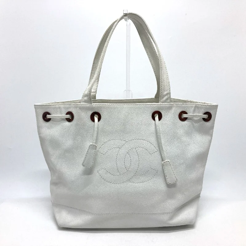 Chanel Medium Tote Bag for Office LadiesChanel CC Mark Bag Hand Bag Semi-Shoulder Bag Tote Bag White