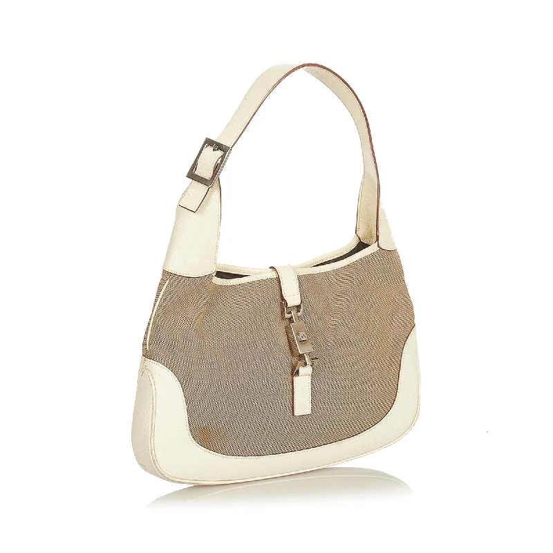 Ladies Gucci shoulder bags with a wide - width strapGucci Jackie Canvas Shoulder Bag (26639)