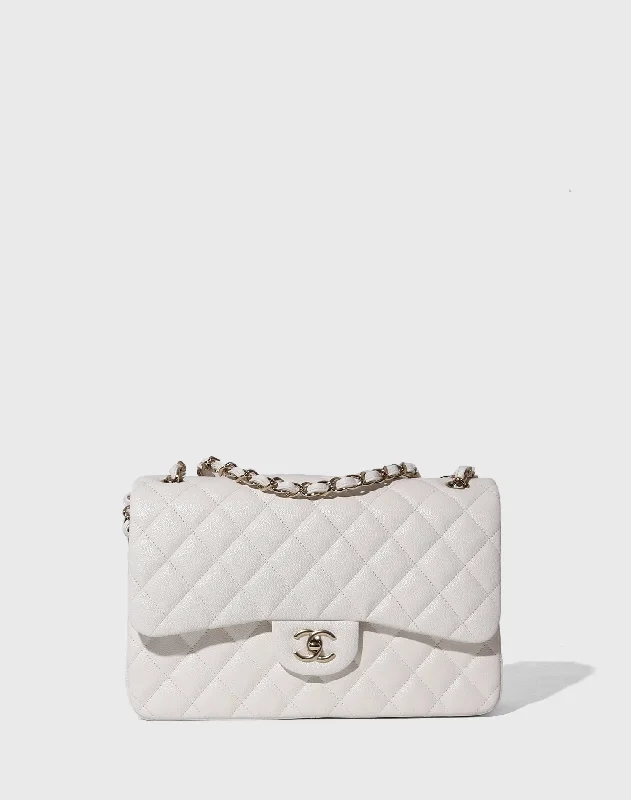 Chanel All - Match Handbag for Versatile StylingChanel Classic Misc Bag White Hardware