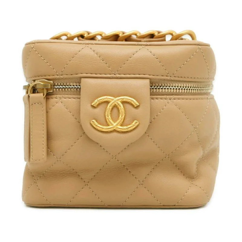 Chanel Vintage Inspired Handbag for Retro LoversChanel Chain Shoulder Bag Matelasse Vanity Coco Mark Leather AS3228 CHANEL