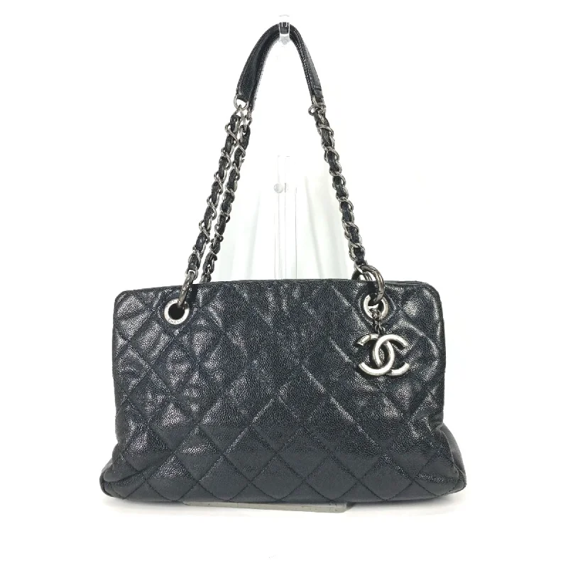 Chanel Black Handbag for Business MeetingsChanel CC Mark Bag Tote Bag shawl Shoulder Bag Black SilverHardware