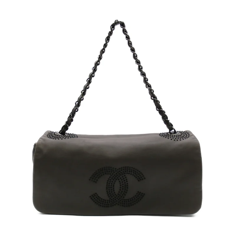 Chanel Vintage Inspired Handbag for Retro LoversCHANEL ChainShoulder Bag Gray Lambskin (sheep leather)