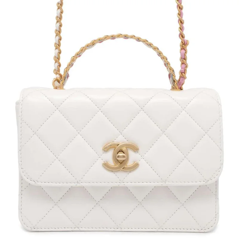 Chanel Classic Flap Bag for Evening PartyChanel Chain Shoulder Bag Matelasse Coco Mark AS3886 2way Handbag White