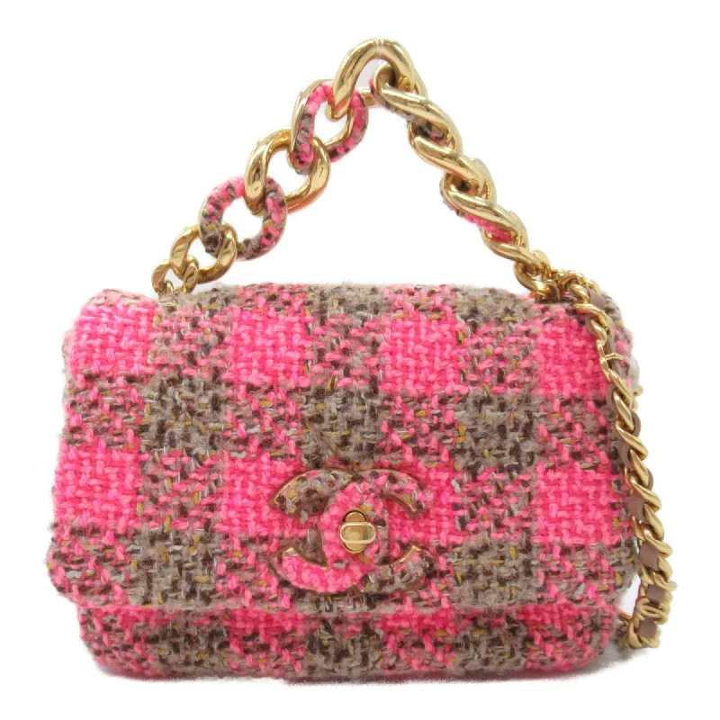 Chanel Black Handbag for Business MeetingsCHANEL ChainShoulder bag Pink Brown tweed