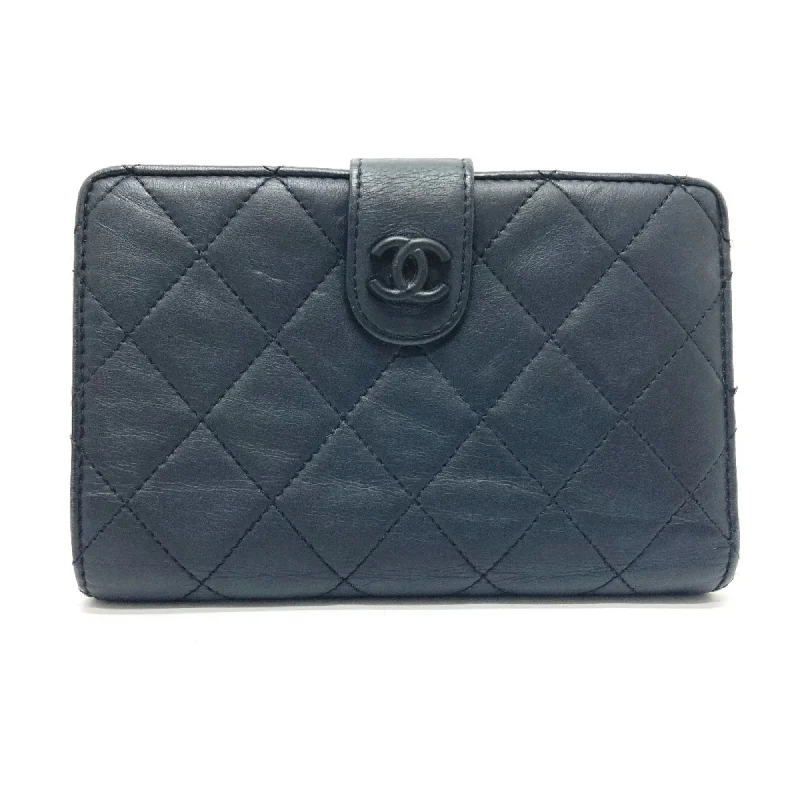 Chanel Black Handbag for Business MeetingsChanel CC Mark short wallet fashion accessory Folded wallet Black