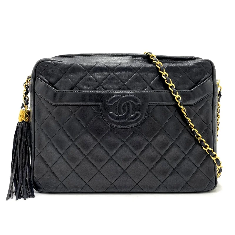 Chanel Quilted Leather Shoulder Bag for FashionistasChanel CC Mark Bag Chain Vintage Shoulder Bag Black GoldHardware