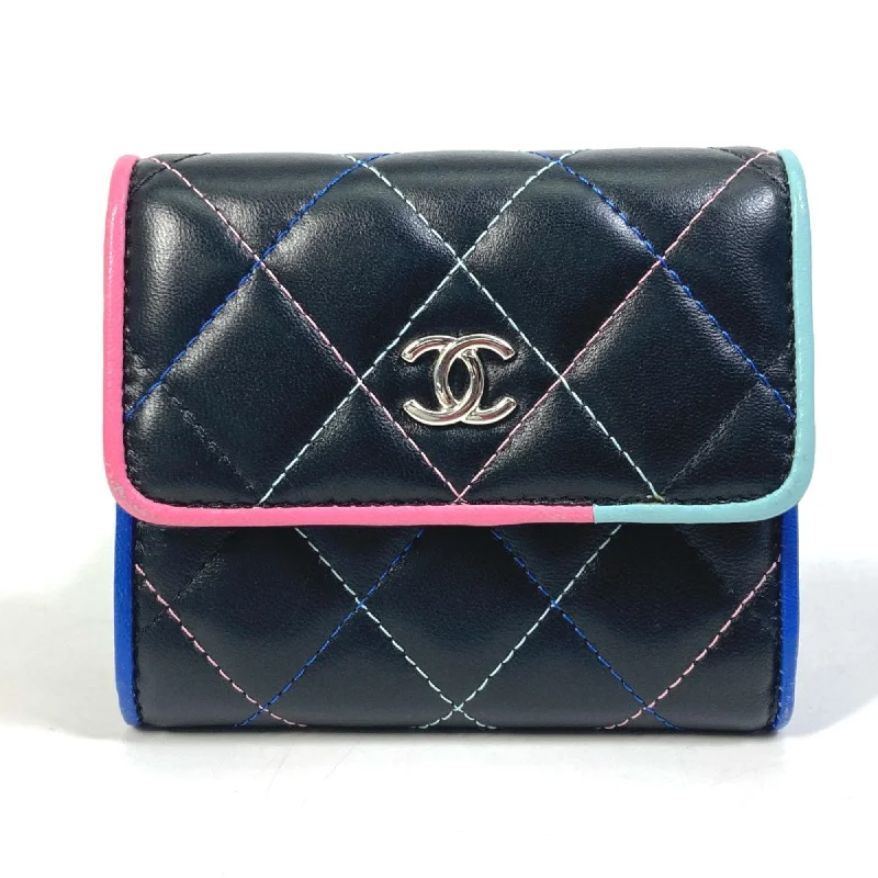 Chanel Colorful Handbag for Spring OutfitsChanel CC Mark Compact wallet Trifold wallet Black SilverHardware