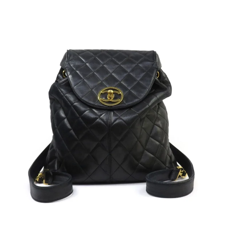 Chanel New Arrival Handbag with Gold HardwareCHANEL Chanel Matelasse Circle Coco Mark Backpack