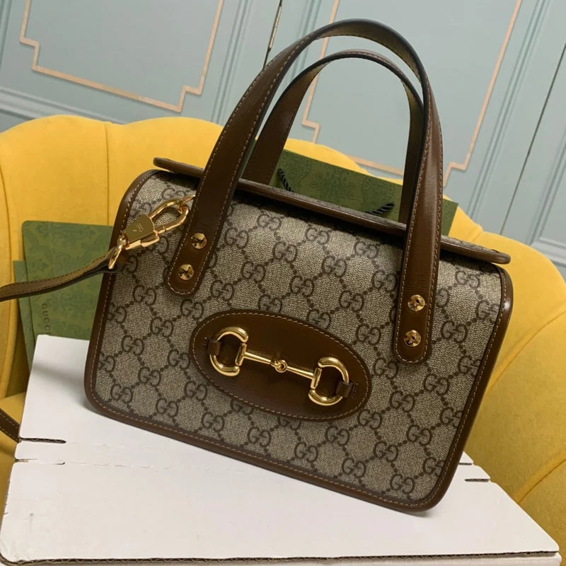 Women Gucci backpacks with a luxurious leather finishGucci  Luxury-  Bags - 1092