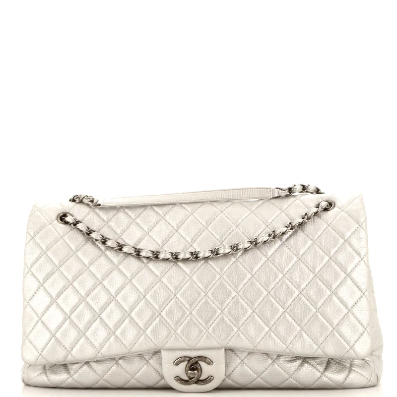 Christian Dior crossbody bags with a front - flap pocket for easy accessAirlines CC Flap Bag Quilted Calfskin XXL