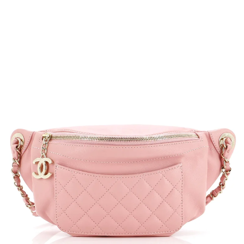 Christian Dior handbags with a snap - button closure and a decorative buckleBi Classic Waist Bag Quilted Lambskin