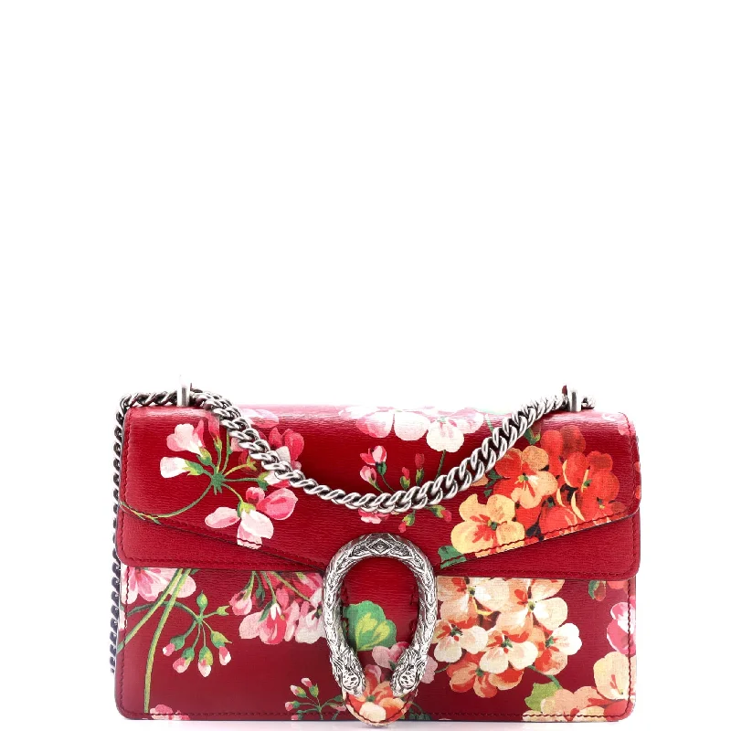 Christian Dior handbags with a back - pocket for quick storageDionysus Bag Blooms Print Leather Small