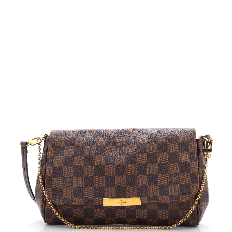 Christian Dior Saddle bags with a distressed leather finishFavorite Handbag Damier MM