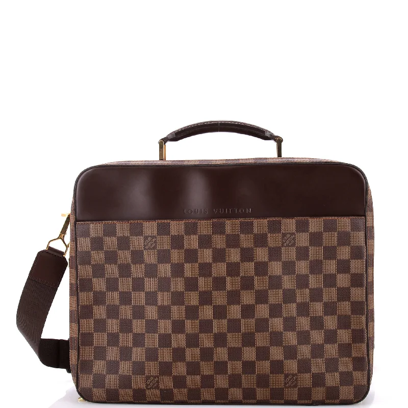 Stylish Christian Dior shoulder bags with a tassel - adorned zipperSabana Laptop Briefcase Damier