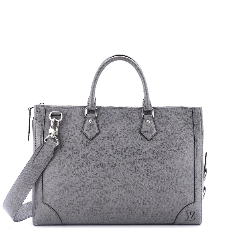 Christian Dior crossbody bags with a front - flap pocket for easy accessSlim Briefcase Taiga Leather