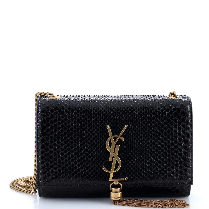 Christian Dior crossbody bags with a front - flap pocket for easy accessClassic Monogram Tassel Crossbody Bag Python Medium