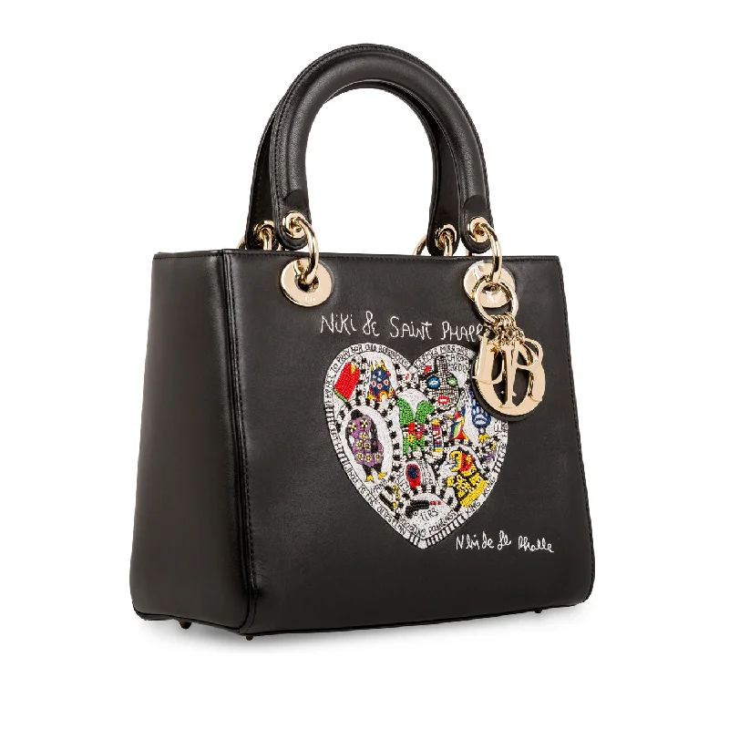 High - fashion Christian Dior bags with a geometric patternLady Dior - Medium - Niki de Saint Phalle