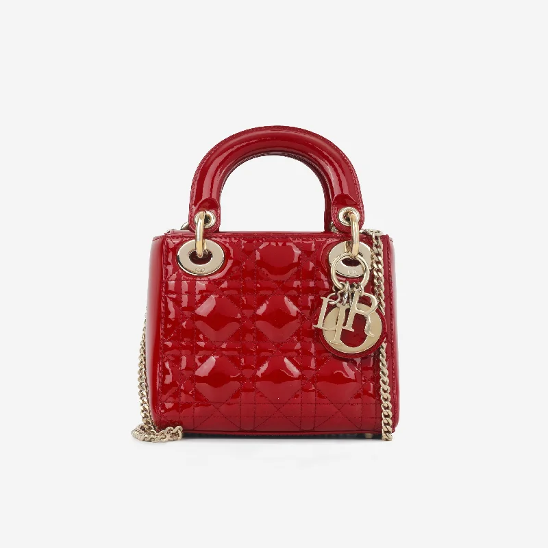 Christian Dior handbags with a removable shoulder strap for versatilityLady Dior - Mini