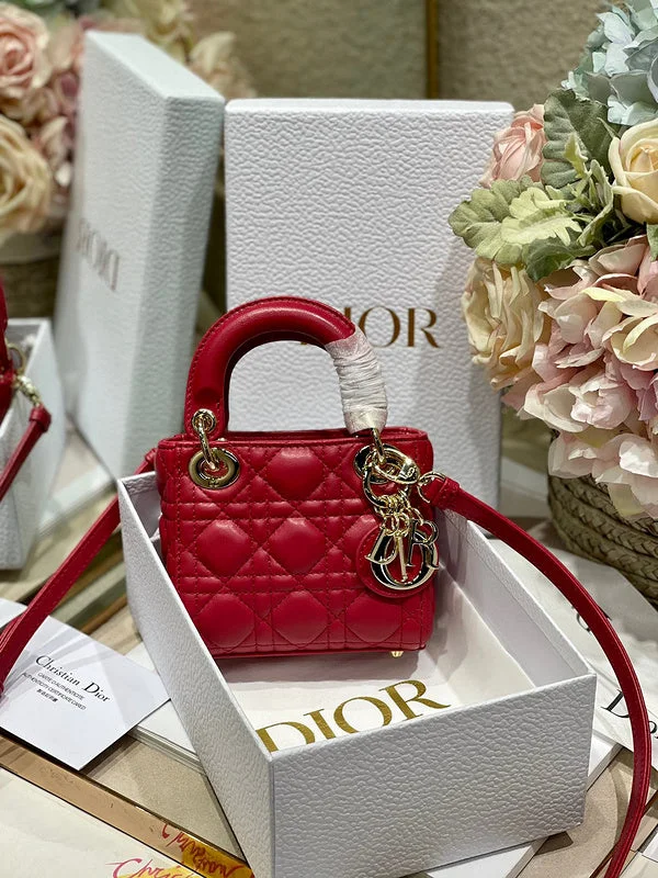 Christian Dior bags with a quilted pattern and gold - toned hardwareWF - Dior Bags - 496